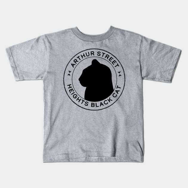 Midnight the Black Cat Kids T-Shirt by PSCSCo